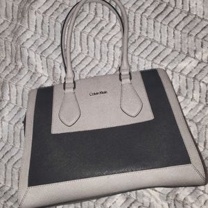 Calvin Klein black and grey purse